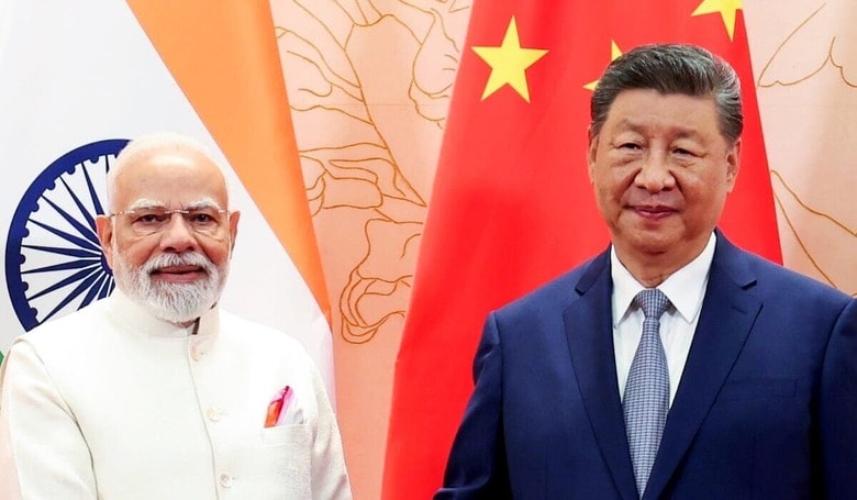 中国の習近平国家主席とインドのナレンドラ・モディ首相（2025年8月31日、天津）　Modi website/ANI Photo