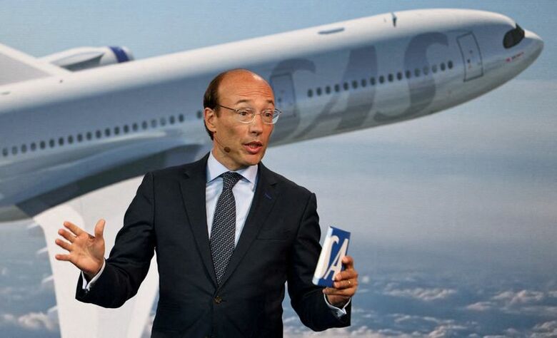 スカンジナビア航空（ＳＡＳ）のアンコ・ファン・デル・ベルフＣＥＯ。デンマークのコペンハーゲンで６月撮影。REUTERS/Tom Little