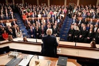 トランプ、一般教書演説で株式市場の上昇をアピール
