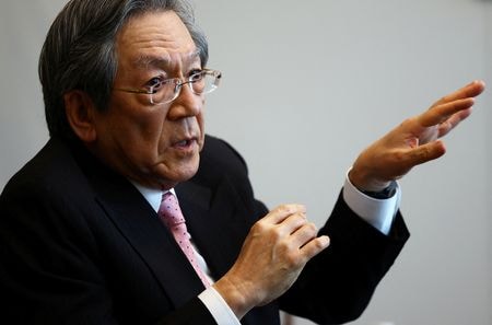 　４月１日、  政府系ファンドの産業革新投資機構（ＪＩＣ）の横尾敬介社長（写真）はロイターとのインタビューで、昨年買収したＪＳＲ（東京都港区）を中核に半導体材料業界の再編を主導することに改めて意欲を示した。都内で３月２８日撮影（２０２５年　ロイター/Issei Kato）