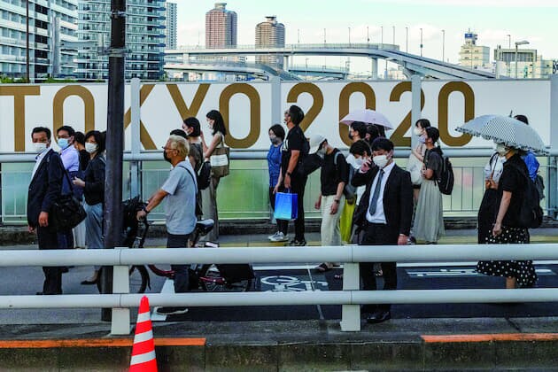 五輪開催の是非をめぐる議論は忘却のかなたに（21年7月、東京）Thomas Peter-Reuters