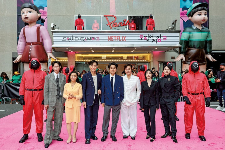 ヒット作『イカゲーム』完結編のキャスト　DIMITRIOS KAMBOURIS/GETTY IMAGES FOR NETFLIX
