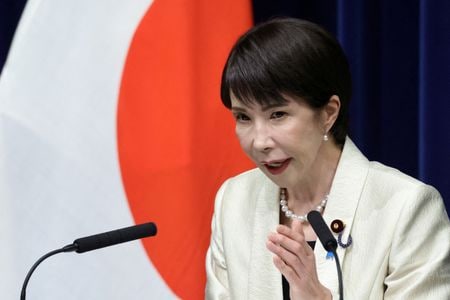 写真は高市早苗首相。2月18日、東京で代表撮影。REUTERS