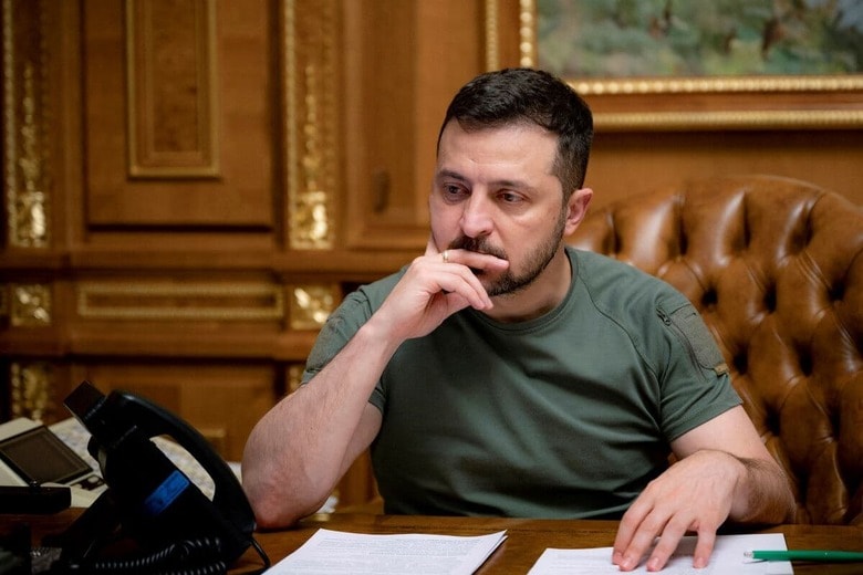 ウクライナのウォロディミル・ゼレンスキー大統領（2022年10月）　Ukrainian Presidential Press Service/Handout via REUTERS