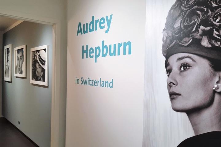 二年ぶりにスイスの小さな美術館にオードリーがやってきた。The exhibition “Audrey Hepburn in Switzerland” photos taken with permission of Expo Fondation Bolle.