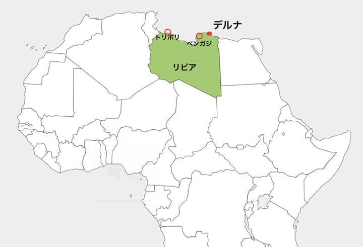 リビア地図