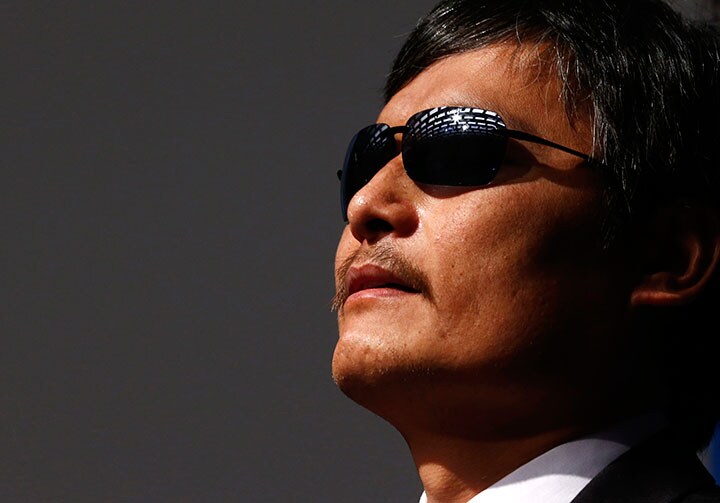 陳は今も中国に向けてネット講演を続けている　Denis Balibouse-REUTERS