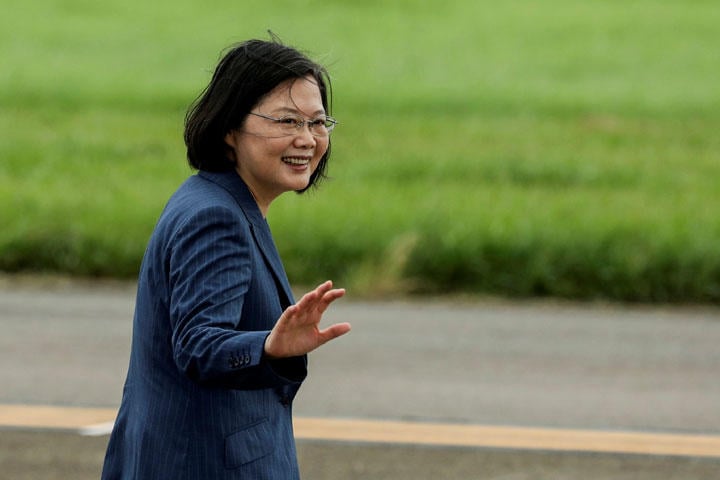 国際的立場を強調するために新南向政策の成功は不可欠と蔡は訴える　Ann Wang-REUTERS