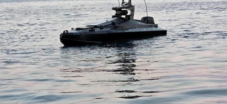 写真は海上ドローン。8月20日に取得。Radu Miruta提供。REUTERS