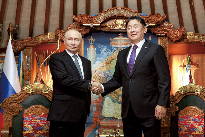 プーチンのモンゴル訪問では首脳会談も行われた　VYACHESLAV PROKOFYEVｰSPUTNIKｰPOOLｰREUTERS