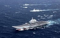 中国初の国産空母「山東」建造進む　外観明らかに