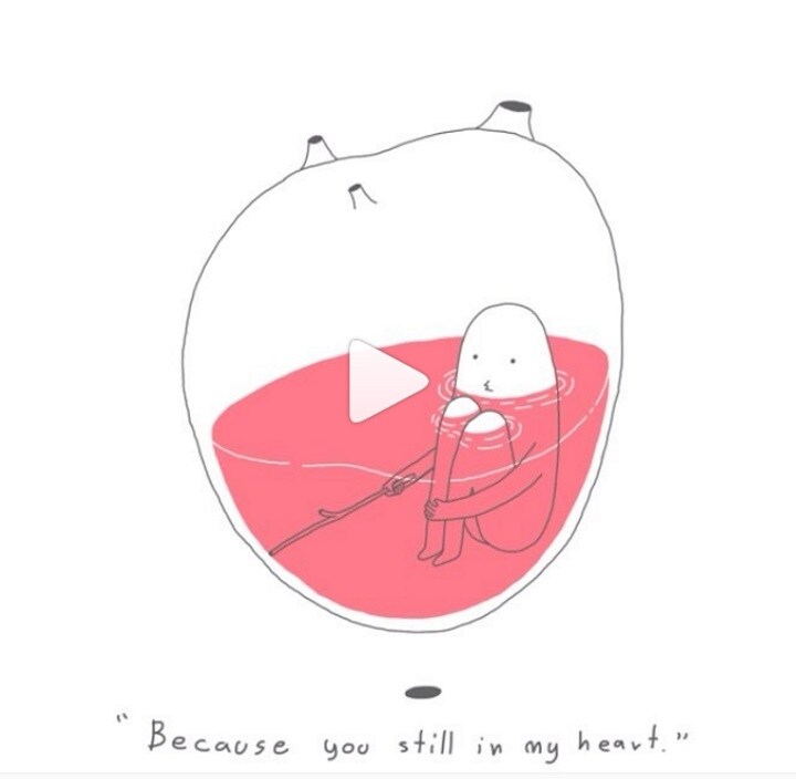 “Because you still in my heart” From <a href=\"https://www.instagram.com/p/BDLLjS7gk8s/\"target=_blank\"><u>Winai Namwong @mangaday</u></a>