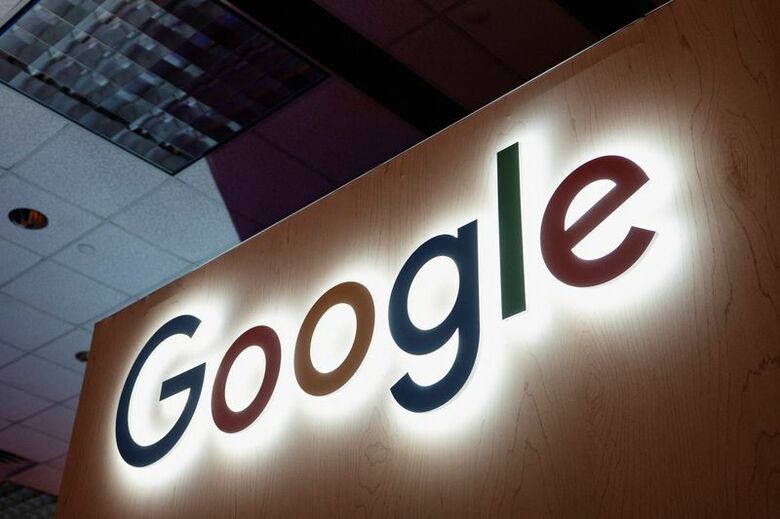グーグルのロゴ。3月24日、米テキサス州ヒューストンで撮影。REUTERS/Danielle Villasana