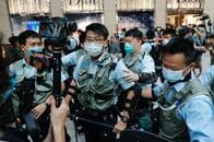 ｢香港独立｣の旗掲げた男を香港警察が逮捕　国家安全法違反で初