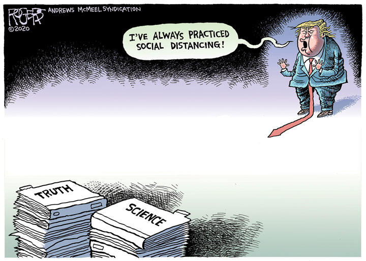 Trumped by the Truth / ©2020 ROGERS-ANDREWS McMEEL SYNDICATION