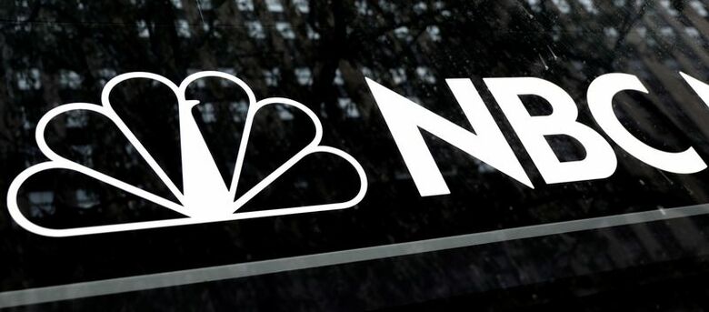 ＮＢＣのロゴ。２０１９年１０月、米ニューヨーク州で撮影。REUTERS/Mike Segar