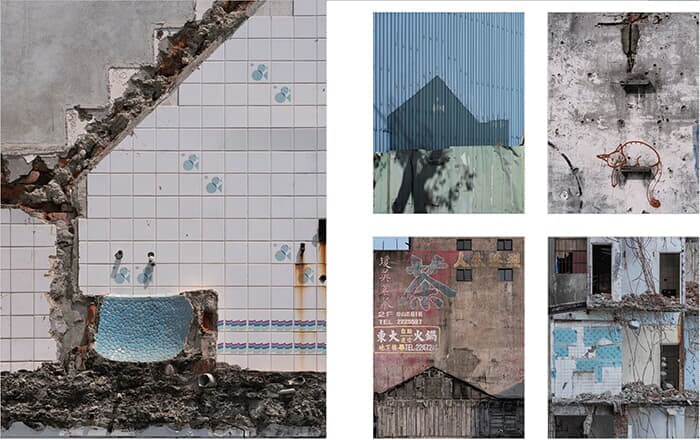 祖父母の家にあったような古い浴槽の残骸が、過去の記憶を呼び覚ました