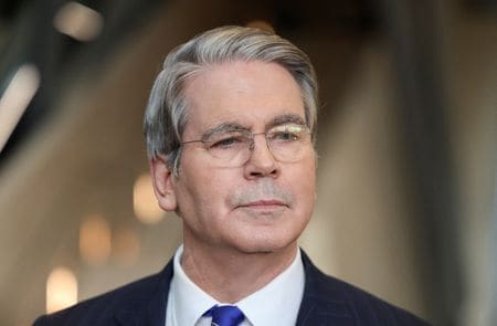 　ベセント米財務長官は２６日、マレーシアの首都クアラルンプールで行っていた米中閣僚級協議で「非常に実質的な枠組み」に到達したと明らかにした。マレーシア・クアラルンプールで２６日撮影（２０２５年　ロイター／Hasnoor Hussain）