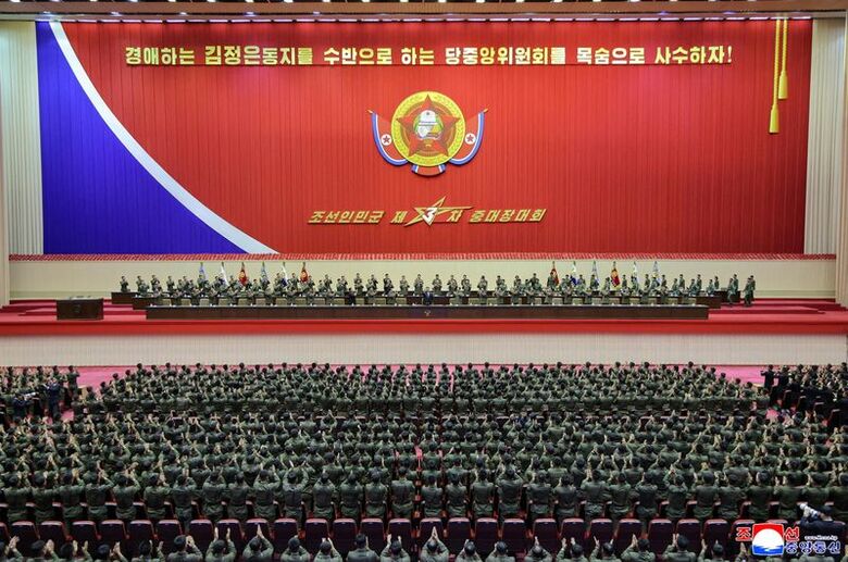 平壌で開催された北朝鮮軍の部隊長会議。写真は2026年10月24日に北朝鮮の朝鮮中央通信（KCNA）が公開　 KCNA via REUTERS