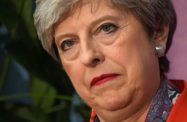 総選挙の情勢をメイは完全に見誤った　Toby Melville-REUTERS　