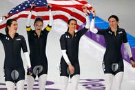 思わず二度見してしまう、米スピードスケート代表ユニフォームの秘密