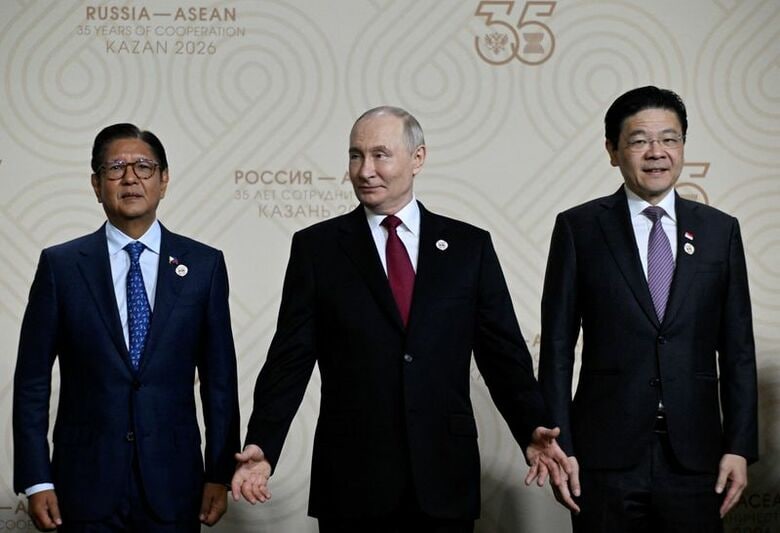 ６月１８日、ロシア中部のカザンで開催された「ロシア・ＡＳＥＡＮサミット」で撮影　Alexander Nemenov/Pool via REUTERS