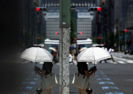 　７月２１日、  参院選の与党過半数割れが伝わった外国為替市場で、ドル／円は方向感を欠く値動きとなっている。都内で８日撮影（２０２５年　ロイター/Issei Kato）