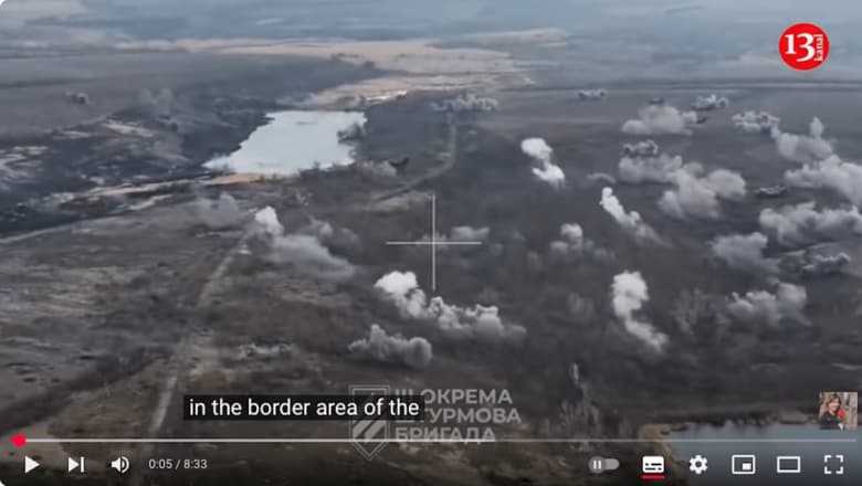 ウクライナ軍がロシアから奪還した東部ルハンスク州のナディア村　Kanal13/YouTube