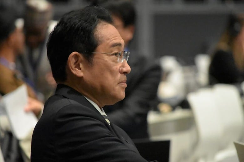COP28の本会議場で演説の順番を待つ岸田首相（筆者撮影）