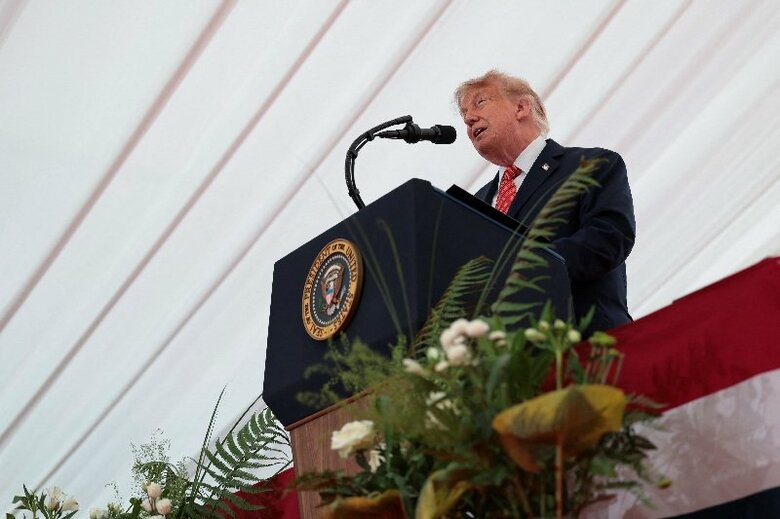 写真はトランプ米大統領。9月12日、アイルランドのダブリンで撮影。REUTERS/Kylie Cooper