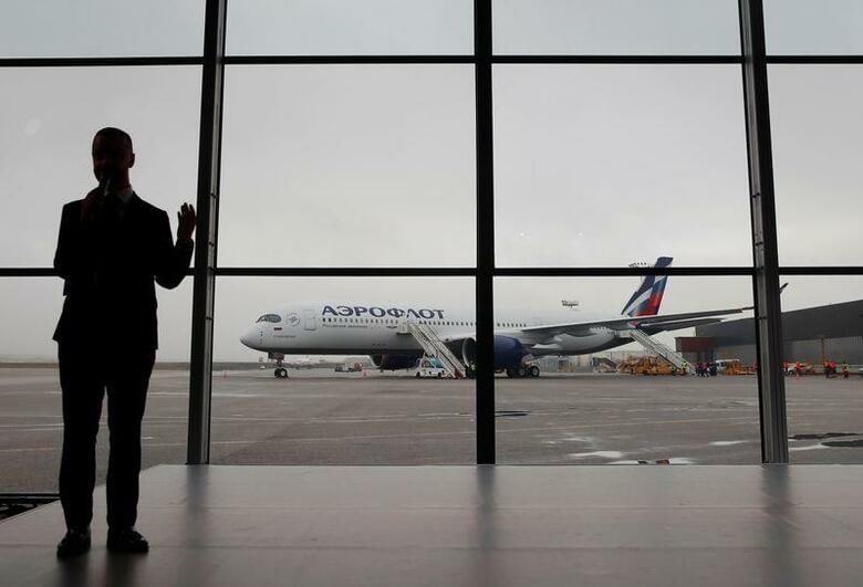 ロシア航空当局の高官は、同国の航空機に対する部品の供給を中国が拒否したと述べた。ロシアの複数の通信社が報じた。モスクワ・シェレメチェボ国際空港で2020年3月撮影（2022年　ロイター／Maxim Shemetov）