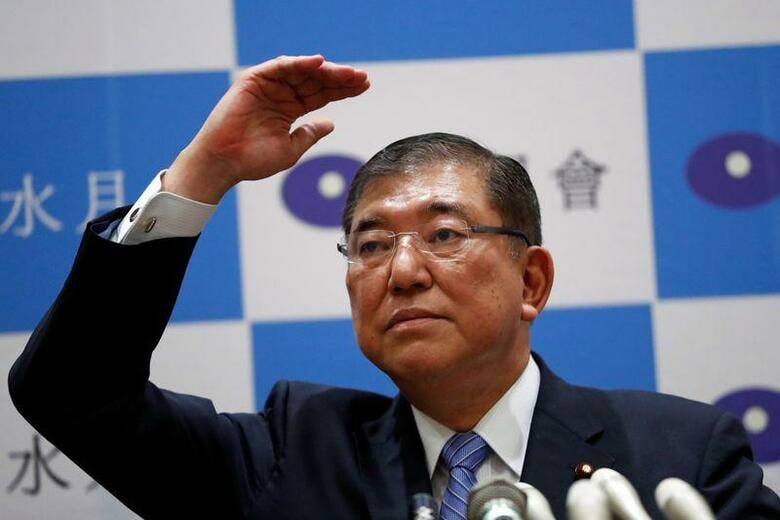 自民党総裁選に出馬を表明している石破茂元幹事長(写真)は、記者会見し、政策集で新型コロナウイルス対策に掲げた「税負担の軽減」について、消費税率の引き下げに限定してはいないと説明した。写真は都内で1日撮影(2020年　ロイター/Issei Kato)