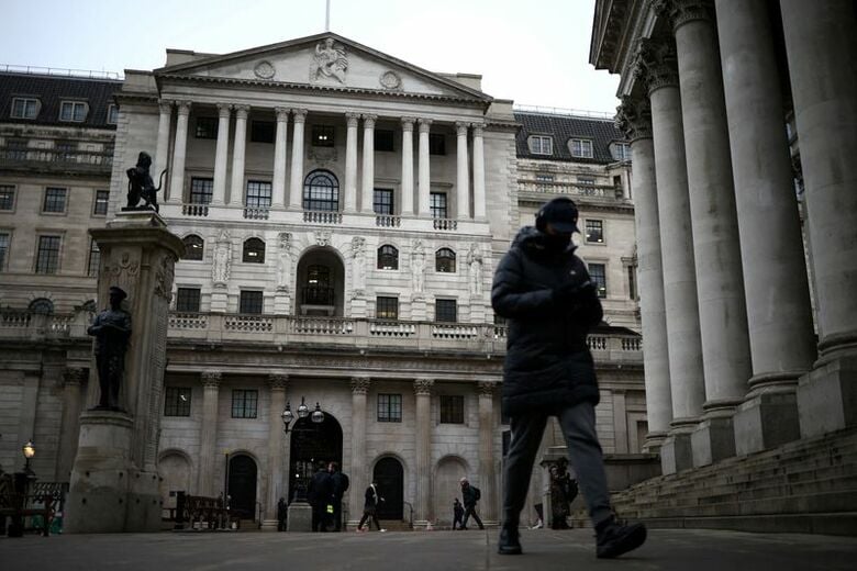 ロンドンのイングランド銀行本部、2023年1月撮影　REUTERS/Henry Nicholls