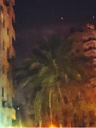 画家のムンクを思わせる、エジプト革命の写真