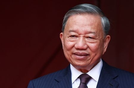 　８月７日、韓国大統領府は、ベトナムの最高指導者、トー・ラム共産党書記長（写真）が１０日から４日間の日程で国賓として韓国を訪問すると発表した。５月２６日、ハノイで代表撮影（２０２５年　ロイター）