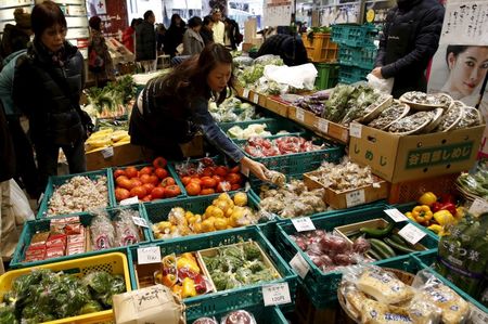 　１月２９日、総務相が発表した１２月コアＣＰＩは前年比０．１％で、市場の事前予想と一致した。都内で昨年１２月撮影（２０１４年　ロイター／Yuya Shino）