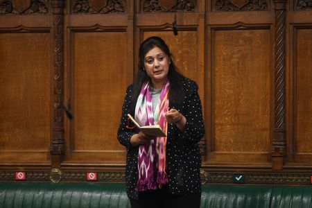 　９月２６日、英国は２５日、米ワシントン州と貿易に関する覚書に署名した。写真は英ビジネス貿易省のナス・ガニ担当高官。提供写真（２０２３年　ロイター／UK Parliament）
