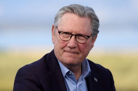 カンザスシティ連銀のシュミッド総裁。2025年8月、米ワイオミング州ジャクソンホールで撮影。REUTERS/Jim Urquhart