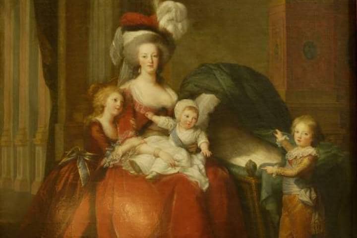 マリー・アントワネットに抱かれるルイ17世