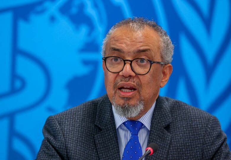 ＷＨＯのテドロス事務局長。２９日、スイス・ジュネーブで撮影。REUTERS/Denis Balibouse/File Photo