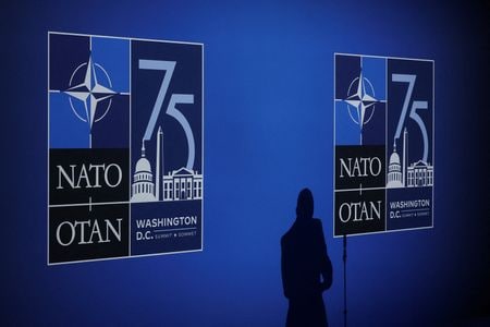 北朝鮮は最近の北大西洋条約機構（ＮＡＴＯ）首脳会議での宣言を「最も強く非難」した。９日撮影（２０２４年　ロイター/Yves Herman/File Photo）