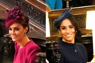 「お呼ばれドレス」はどっち派？...「鮮やか」キャサリン妃と「ダーク」メーガン妃の1回限りの「直接対決」