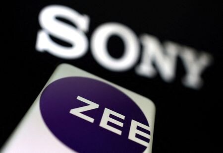 インドの放送大手ジー・エンターテインメント・エンタープライゼズは、ソニーに対し合併契約を完了させる義務を履行するよう求め、インドの裁判所に提訴した。２０２２年撮影（２０２４年　ロイター/Dado Ruvic/Illustration/File Photo）