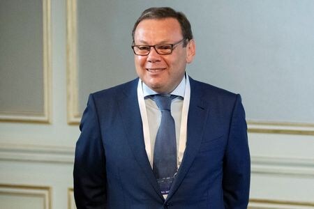 ロシアの著名な富豪のミハイル・フリードマン（写真）、ピョートル・アベン両氏は、ロシアのウクライナ侵攻に伴い欧州連合（ＥＵ）から制裁を科されたことについて、「不当」だとして対抗措置を講じる構えを示した。写真は２０１９年９月、モスクワで撮影（２０２２年　ロイター）