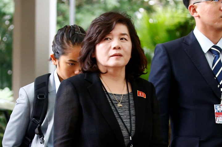 北朝鮮の「名門」出身の噂もささやかれるチェ・ソニ外務次官　Edgar Su-REUTERS