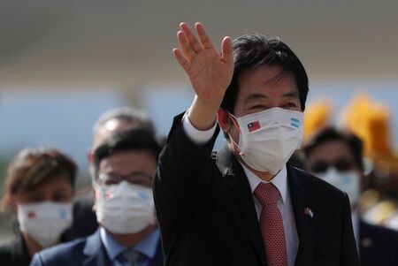 台湾外交部（外務省）は６日、フランスの国会議員５人が今週、台湾を訪問すると発表した。会談予定のウィリアム・ライ副総統、１月撮影。（2022年　ロイター/Edgard Garrido）