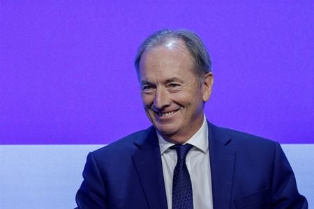 米金融大手モルガン・スタンレーのジェームス・ゴーマン最高経営責任者（ＣＥＯ）（写真）は２３日の年次株主総会で、１２月３１日付で退任する意向を表明した。２０２３年１１月撮影（２０２４年　ロイター/Tyrone Siu）
