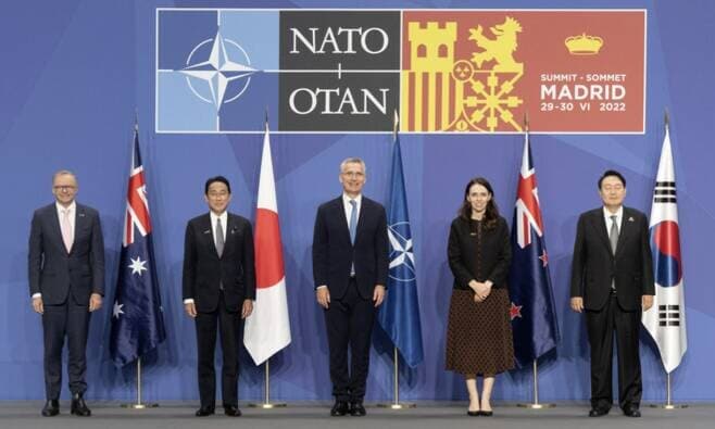 外交デビューとなったNATO首脳会議に参加した韓国の尹錫悦大統領だったが──　写真はNATO公式サイトより