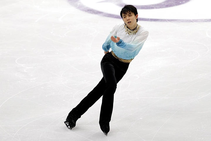 2020年四大陸選手権に出場し、優勝した羽生選手（2020年2月7日、韓国・ソウル）　Kim Hong-Ji-REUTERS