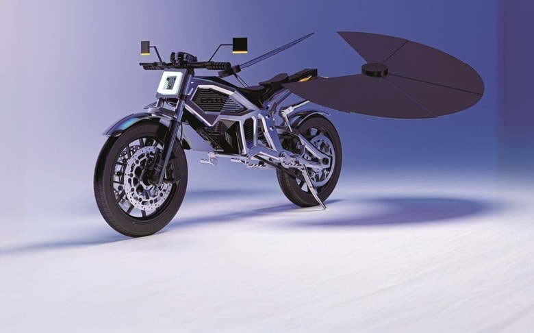 車体はヒョウがモデル。大きなソーラーウイングで光を捉えて発電する　MASK ARCHITECTSーCOVER IMAGESーREUTERS